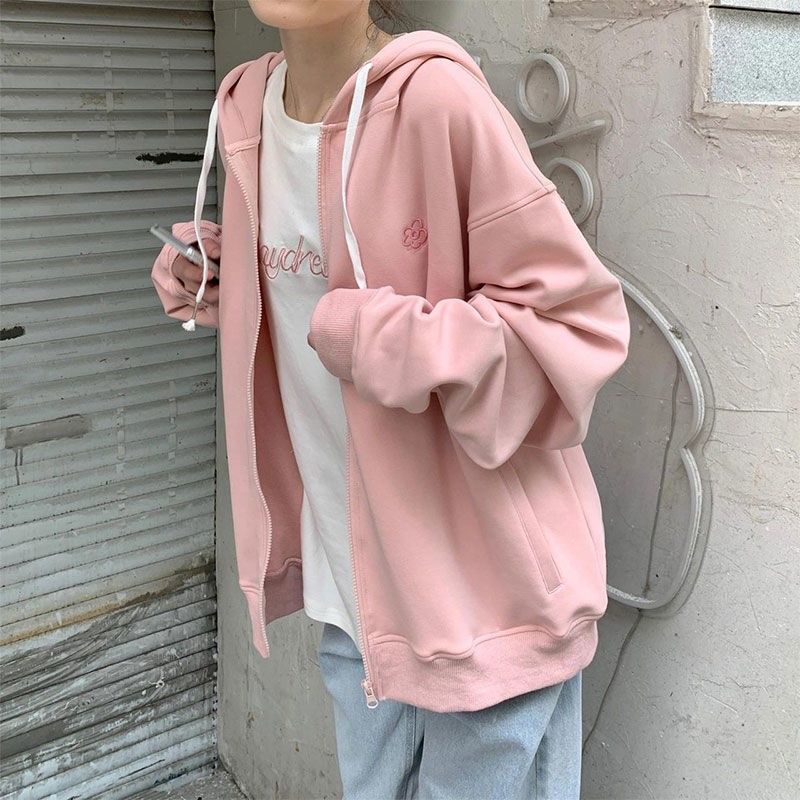 Áo Khoác Cardigan Có Nón Trùm Tai Thỏ Dễ Thương Vui Nhộn Phong Cách Nhật Bản