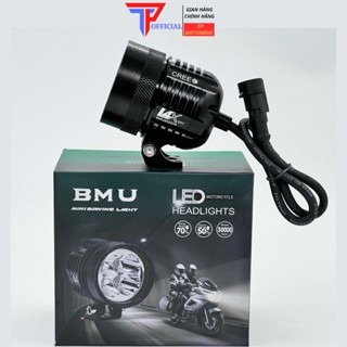 Đèn Trợ Sáng L4x sst20 BMU Tặng Chụp Len Vàng Và Công Tắc_TP Motorbike