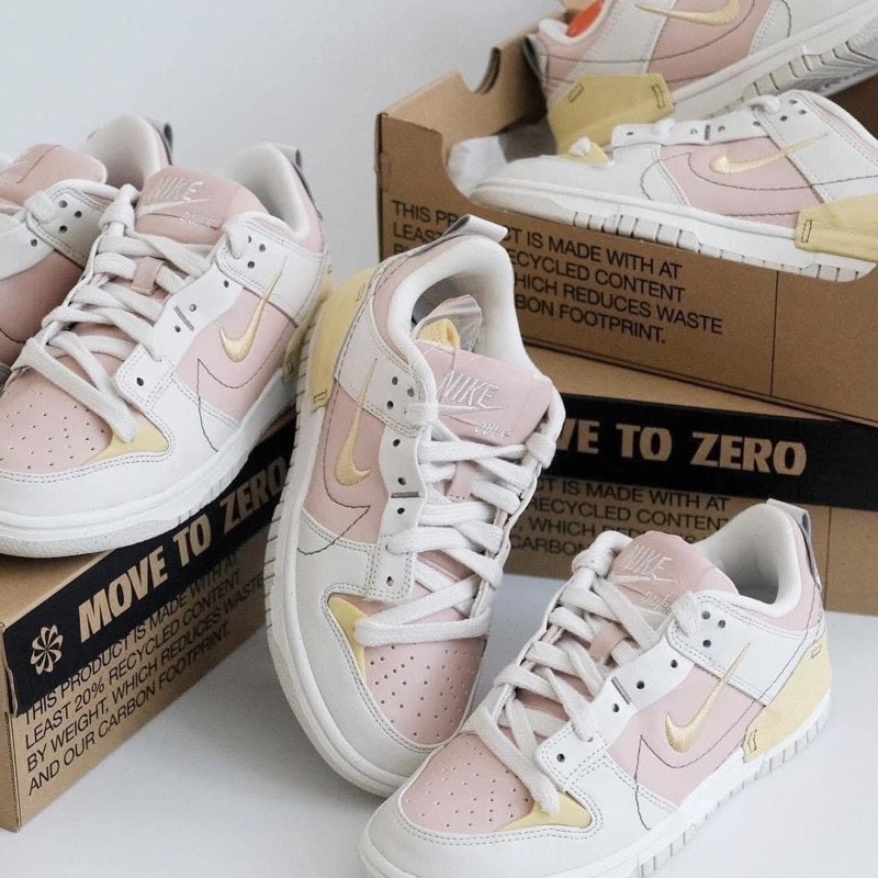 Giày Dunk Disrupt 2 Pink Oxford màu vàng hồng