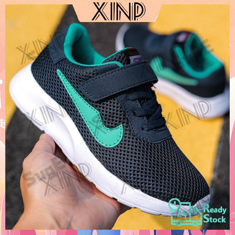【XinP】Giày Sneaker Đế Mềm Phối Lưới Thoáng Khí Thoải Mái Thời Trang Cho Bé Trai Và Gái
