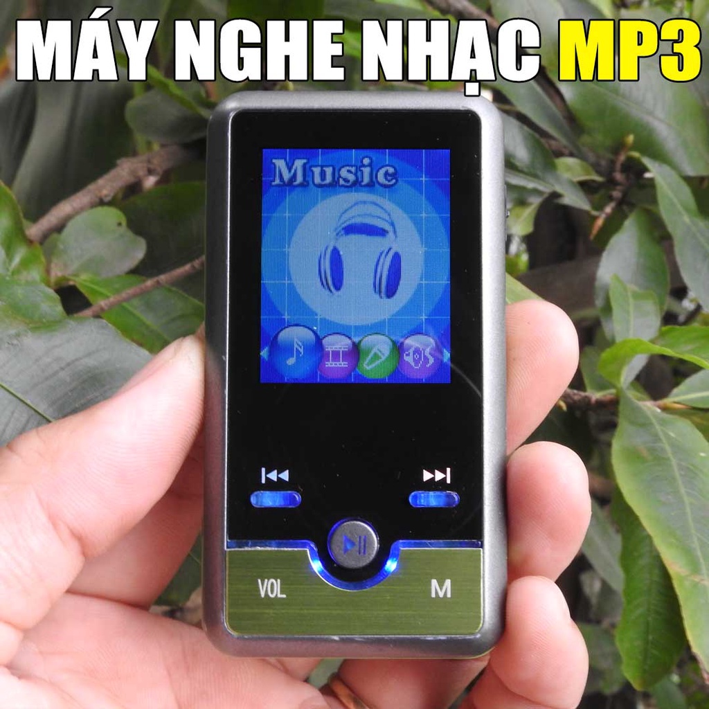 Máy nghe nhạc MP3 có loa ngoài còn lên nguồn màn hình màu sáng đẹp máy nhỏ gọn bỏ túi