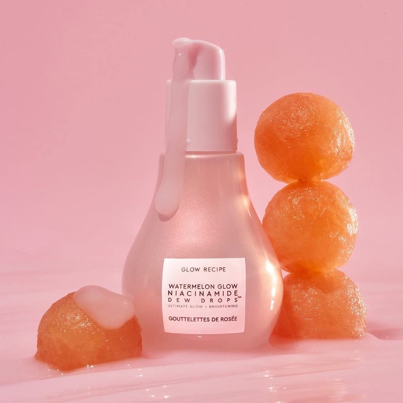 Tinh chất dưỡng sáng và căng bóng da Glow Recipe Watermelon Glow Niacinamide Dew Drops 5ml