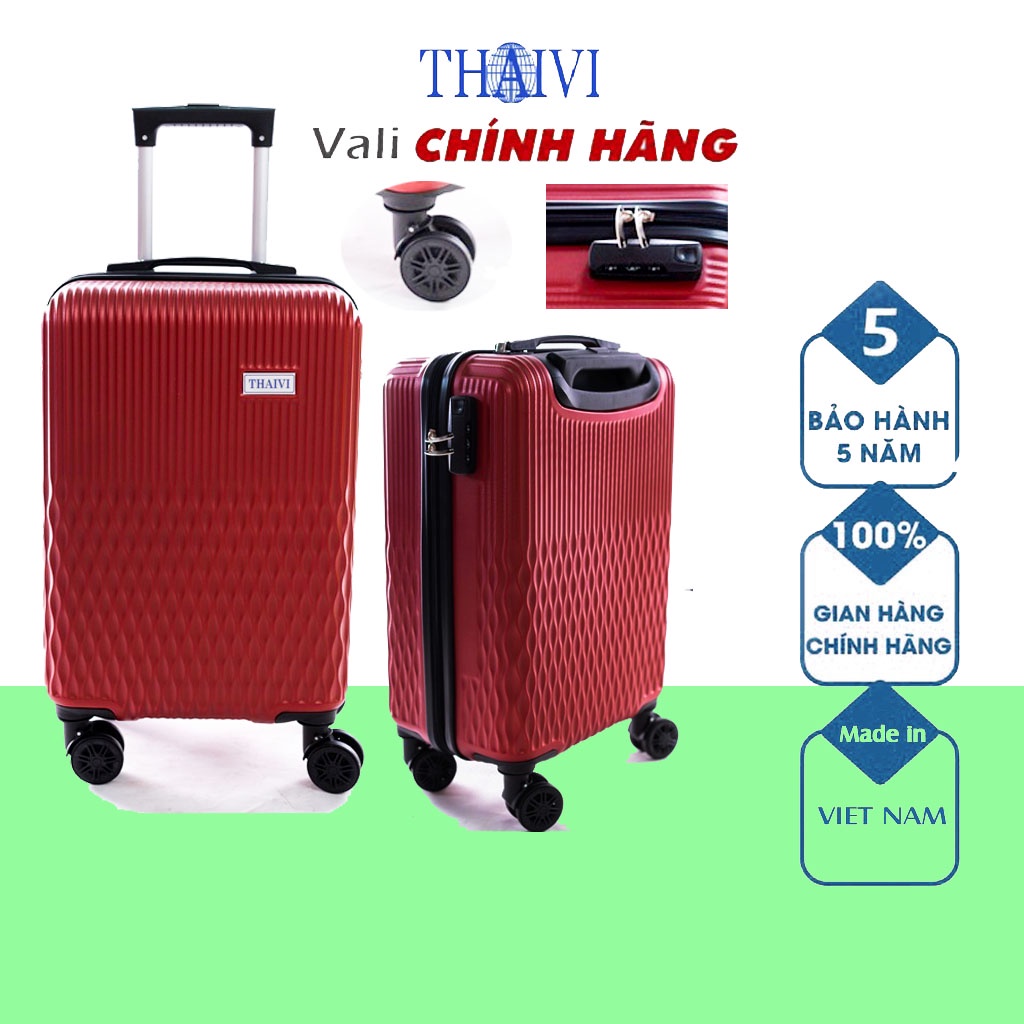Vali kéo THAIVI Vali du lịch cao cấp Size 20/24/28-  Hàng Việt Nam Bảo Hành 5 Năm  TOG03