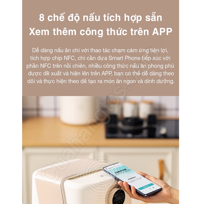 Nồi chiên không dầu 3.5L Xiaomi Zhiwuzhu - Bảo hành 12 tháng