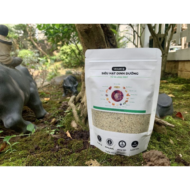 SIÊU HẠT KHÔNG MUỐI với 15 loại: Hạt gai dầu, hồ đào, macca, chia, lanh, hạt dẻ cười, hạt Brazil, hạnh nhân, óc chó...