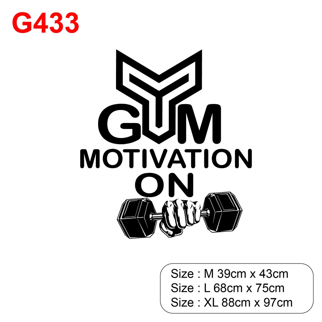 Decal dán trang trí phòng GYM, tạo động lực cho khách, thu hút khách hàng, tạo điểm nhấn trong phòng GYM P9