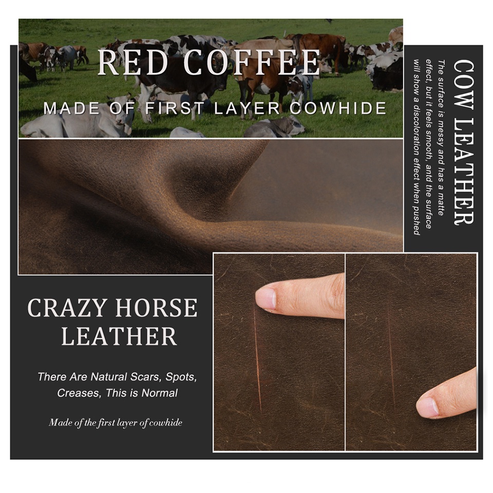 CONTACT'S Ví Da Ngựa Dáng Ngắn Gập Đôi Đựng Thẻ Tín Dụng / Tiền Xu Có Khóa Kéo Cho Nam