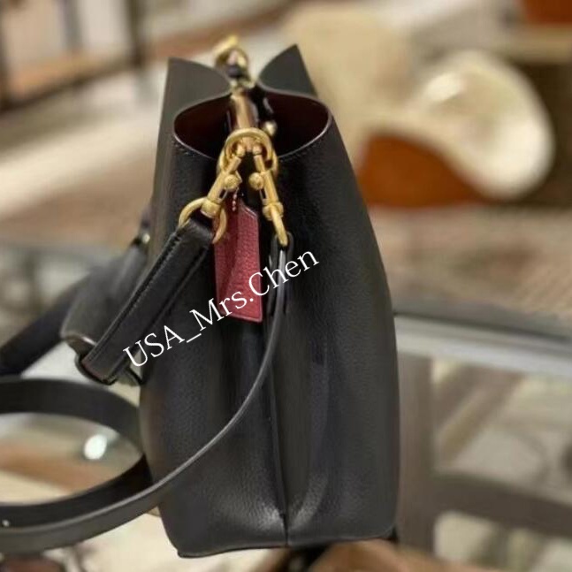 COACH Messenger Túi Xô Túi Messenger, Vải Thiều Da Liễu Túi Đeo Vai Công Suất Lớn Túi Nữ