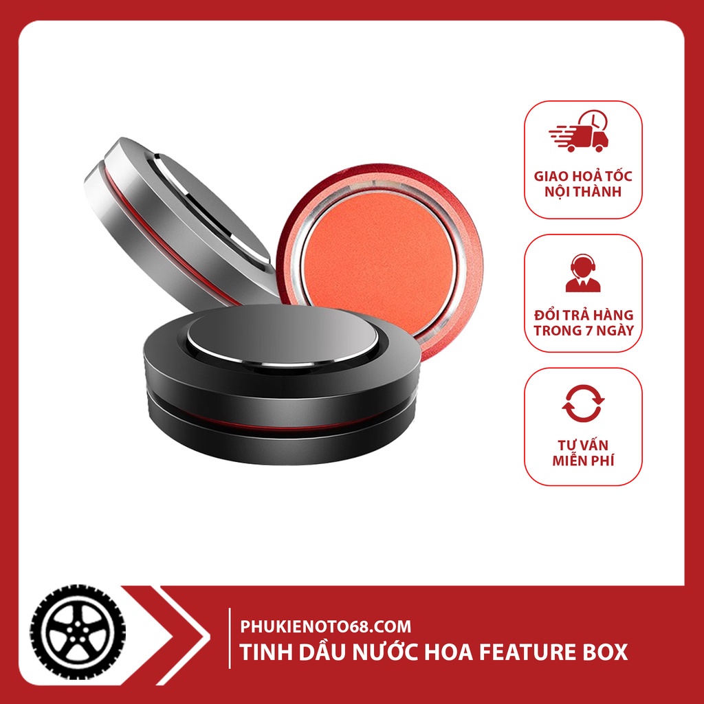 Tinh Dầu Nước Hoa Xe Hơi Feature Box Sang Trọng - Tặng Kèm Gỗ Sồi