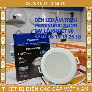  Đèn âm trần Panasonic 9W/D90 Downlight DN 2G, mã NNV 70061, 70041, 70031, 70950, chính hãng bảo hành 2 năm