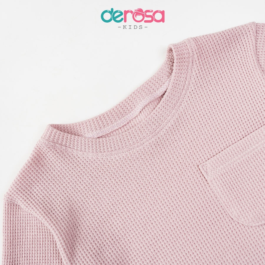 Bộ quần áo dài tay thu đông cho bé trai và bé gái DEROSA KIDS từ 1 đến 4 tuổi AWKDD1005B