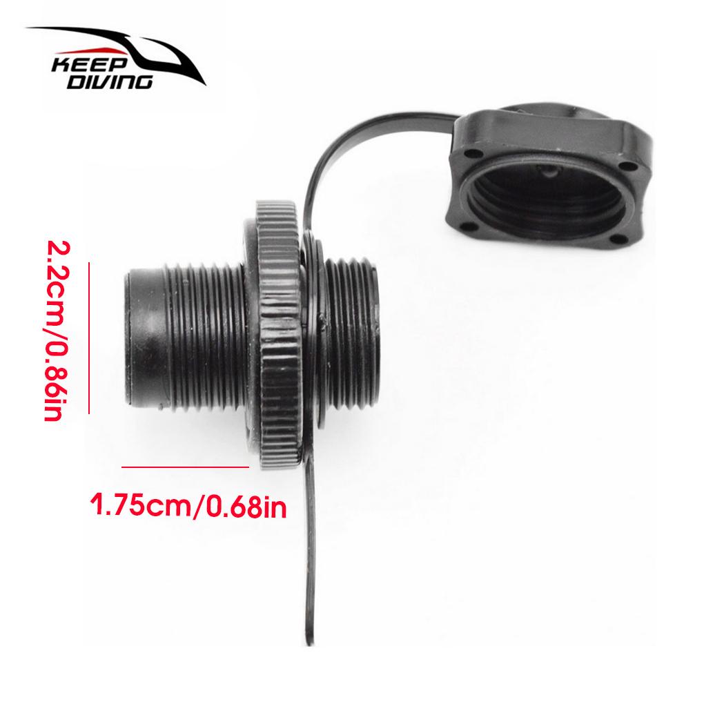 Bộ 2 Đầu Van Bơm Hơi Bằng Cao Su Chống Rò Rỉ Cho Thuyền Kayak Bơm Hơi