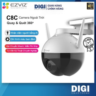  Camera IP WIFI EZVIZ C8C 2.0MP Full HD 1080P - Xoay Thông Minh 360 độ - Chuẩn Nén H.265 - Theo Dõi Chuyển Động