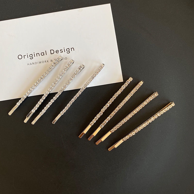 Kẹp Tóc Một Bên Đính Đá Lấp Lánh Phong Cách Nhật Bản Dễ Thương Cho Nữ