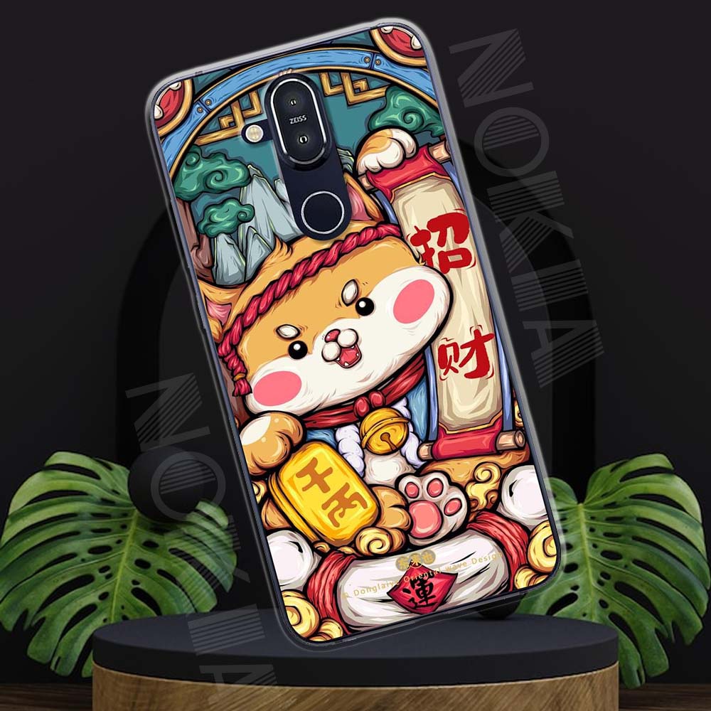 Ốp lưng Nokia 8.1 mẫu BST Con giáp TPU