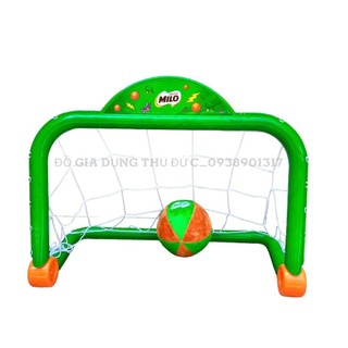 Bộ đồ chơi khung thành màu xanh kèm banh nhồi bông