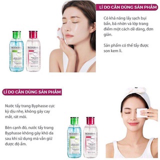 Nước tẩy trang bioderma 500ml, tẩy trang bioderma cho da dầu và da nhậy cảm, da khô, tẩy sạch da dịu êm mẫu mới