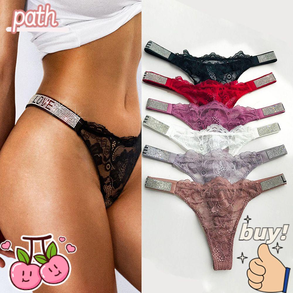 Quần Lót Eo Thấp Phối Ren Thời Trang Quyến Rũ Cho Nữ