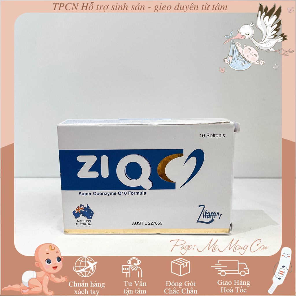 ZiQ 10  TPCN tăng thụ thai cho cả nam và nữ, cải thiện chất lượng trứng, tinh trùng
