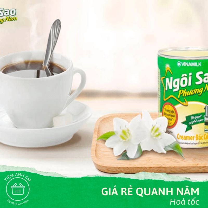 Sữa Đặc Có Đường Ngôi Sao Phương Nam 380g - Sữa Đặc Pha Chế Tài Lộc - Creamer Vinamilk