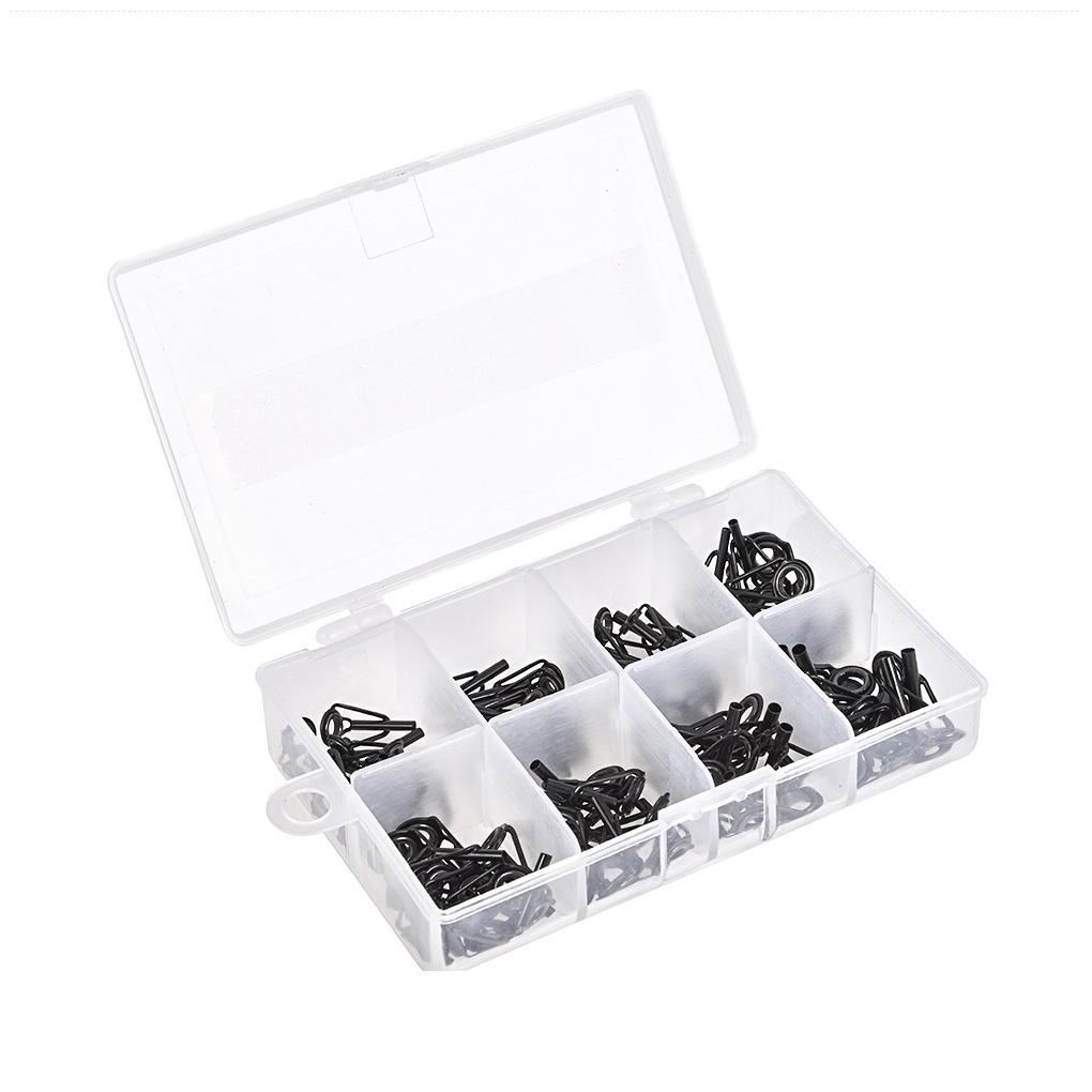 Set 80 Vòng Định Hình Cần Câu Cá Bằng Thép Không Gỉ 8 Kích Cỡ
