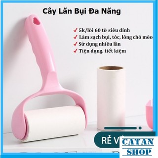 Cây lăn bụi làm sạch quần áo, ga giường, sofa, lăn lông chó mèo. Lõi Dự Phòng Thay Thế 60 Tờ GD597