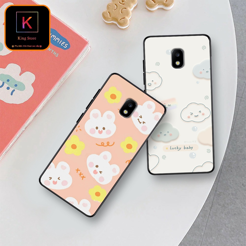 Ốp lưng Samsung J3 - J3 LTE - J3 2016 - J3 Pro - Ốp in hình Gấu&amp;Thỏ siêu xinh - Lưng nhám viền TPU chống trầy xước