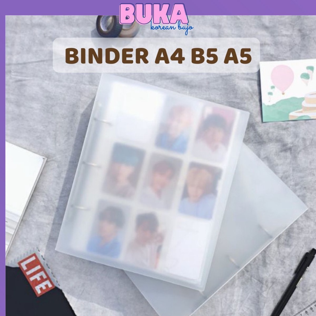 Bìa sổ còng A4 - A5 - B5 phụ kiện dùng làm sổ planner, bullet journal Buka