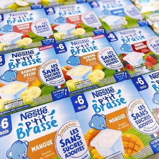 Sữa chua nestle không đường - gấp 5 luợng trái cây cho bé từ 6m - date 05/2023 hàng air pháp