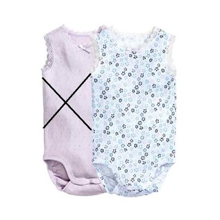 [6-13kg] Bodysuit 3 Lỗ Bé Gái HM - Trắng Hoa
