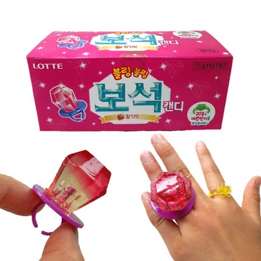 Kẹo mút đồ chơi hình nhẫn Lotte Hàn Quốc 13g