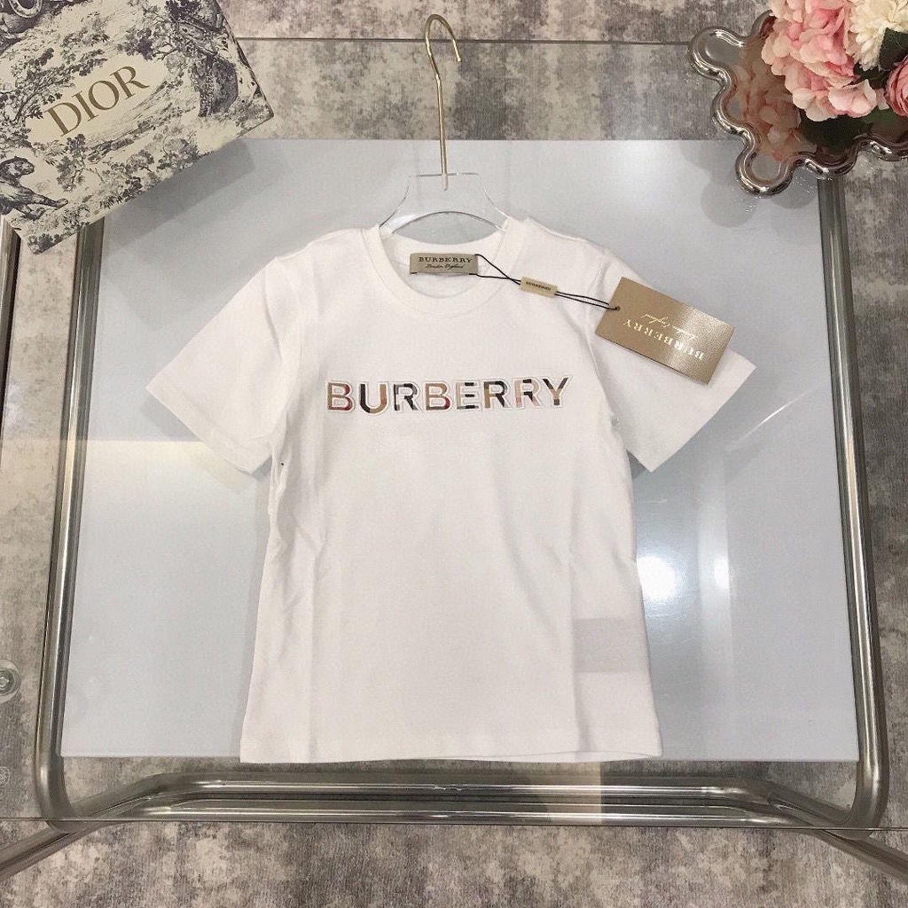 Áo Thun Burberry Tay Ngắn Chất Cotton In Họa Tiết Phong Cách Phương Tây Thời Trang Mùa Hè Cho Nam Và Nữ