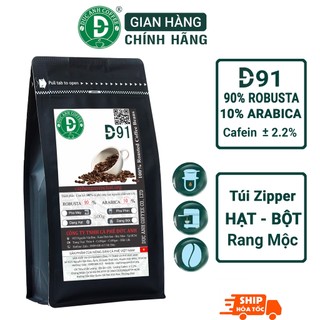 Cà Phê Nguyên Chất D91 (90% Robusta+10% Arabica) Rang Mộc Dùng Pha Phin, Pha Máy - Cà Phê Đức Anh