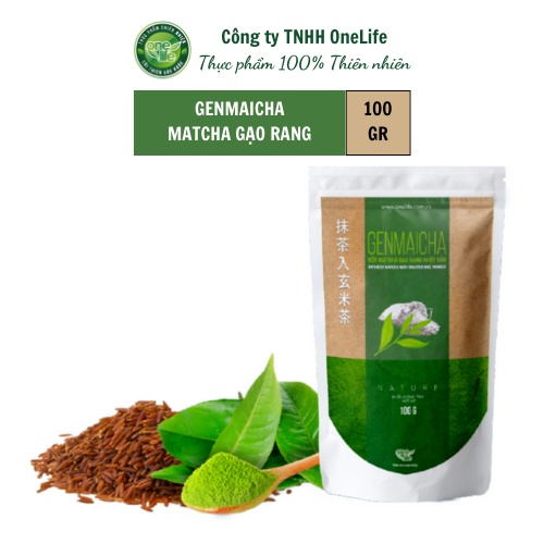 [Mã TAPHOA50K giảm 50K đơn 99K] Bịch 100gr Bột Trà  Xanh Gạo Rang Nhật Bản ONELIFE - Niigata Koshihi