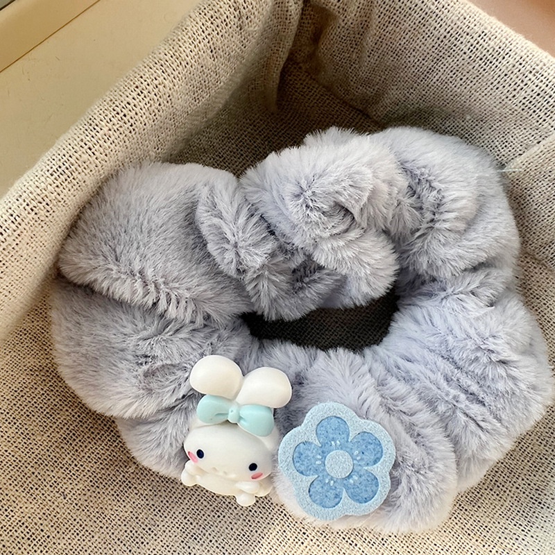 Dây Buộc Tóc Acrylic Hình Chú Chó Dễ Thương Cho Nữ