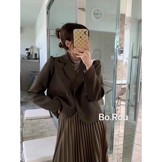 Áo vest dáng ngắn 1 lớp hàng thiết kế
