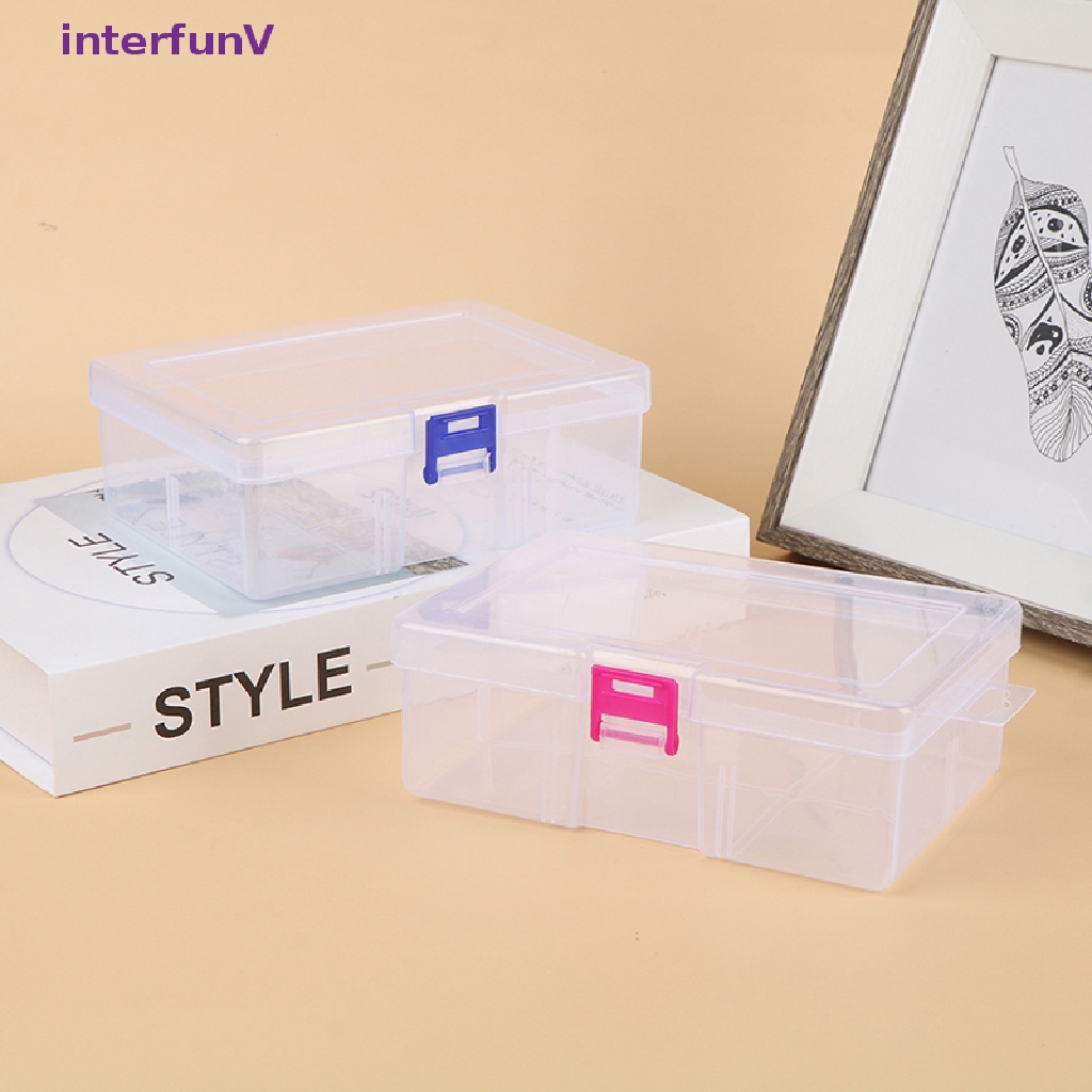 Hộp Nhựa Trong Suốt Đựng Ốc Vít Dụng Cụ May Vá Tiện Dụng