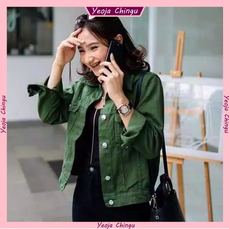 Thời Trang Mới Nhất Chất Lượng Hợp Thời Trang!! (Chính Hãng) Áo Khoác JEANS Lửng Thời Trang Cho Nữ