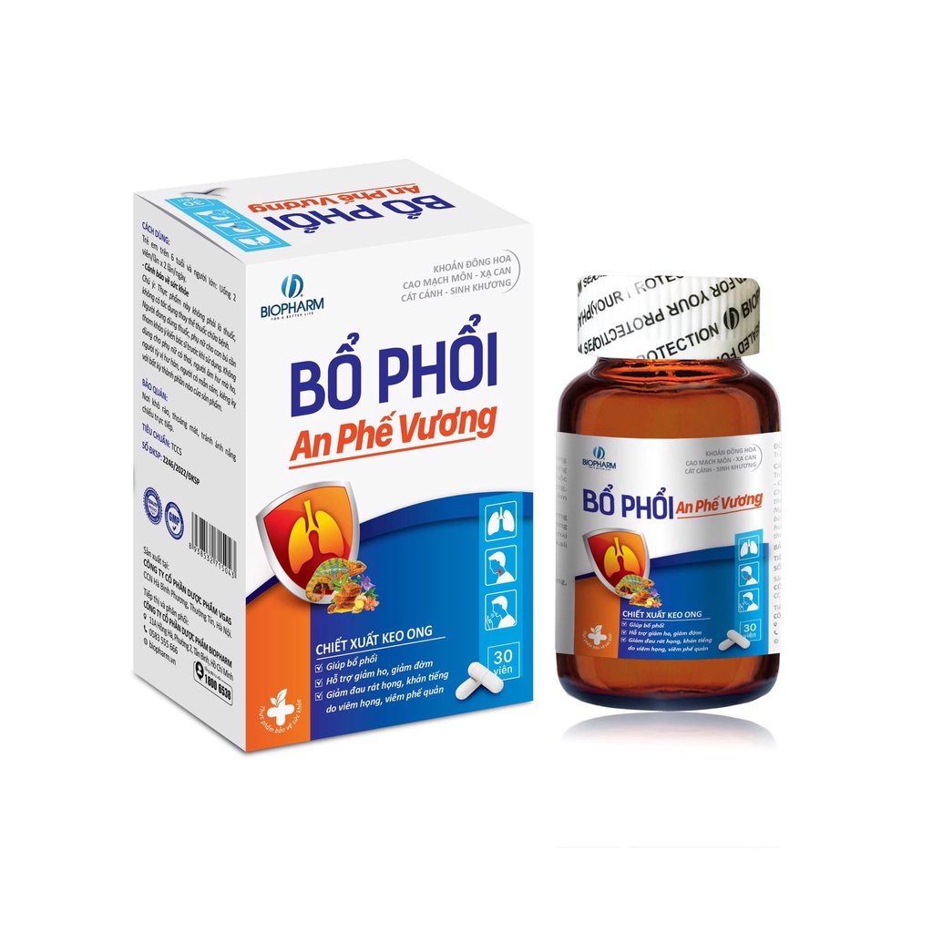 Bổ phổi AN PHẾ VƯƠNG - Giúp Bổ Phổi, Giảm Ho, Giảm Đờm