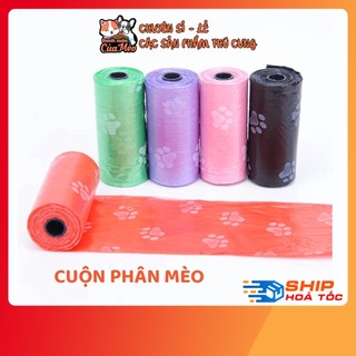 [Siêu Rẻ] Túi Nilong Hốt Phân Cho Chó Mèo - Túi Bảo Vệ Môi Trường - Nhiều Màu