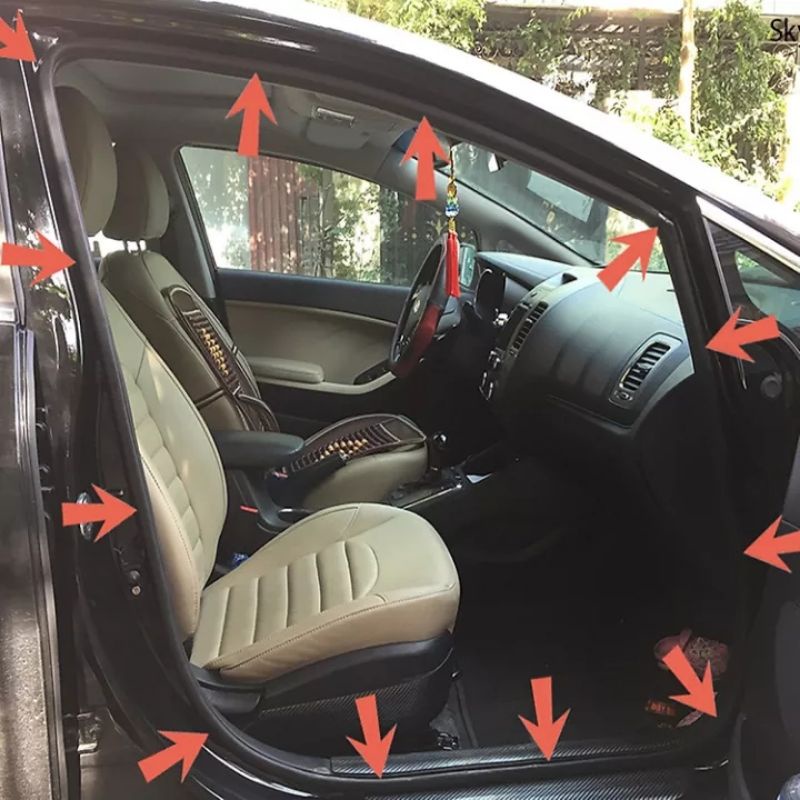 Zoăng/Gioăng khung cửa honda city 2014-2019,màu đen ron khung cửa honda