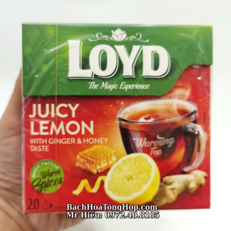 Trà Loyd Juicy Lemon hộp 20 gói