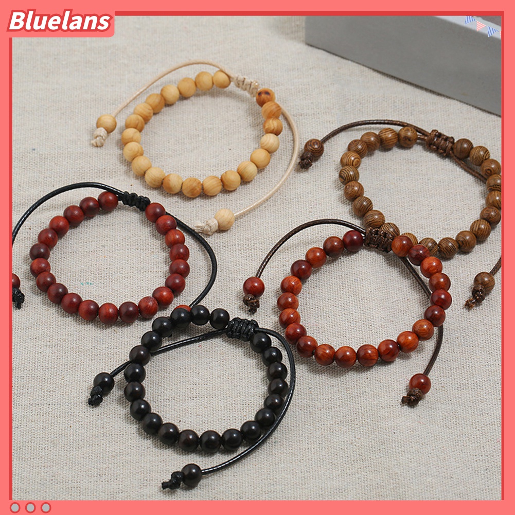 Vòng Tay Chuỗi Hạt Gỗ Thủ Công 48h Thời Trang Cho Nam Và Nữ