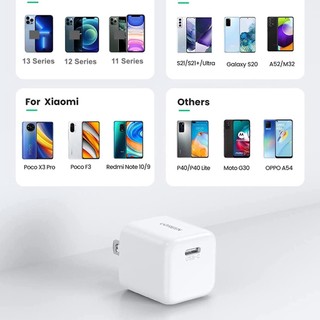 Củ sạc nhanh UGREEN CD241 PD/PPS 20W Mini PD Fast Charger