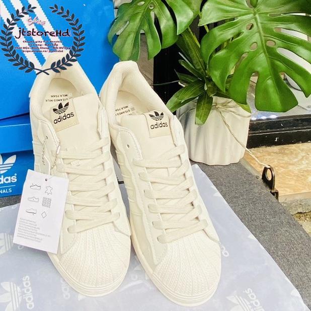Giày Adidas superstar, Das Sò, Màu trắng bản S.C 2022 đẹp full box - bill giấy gói [JTstore]