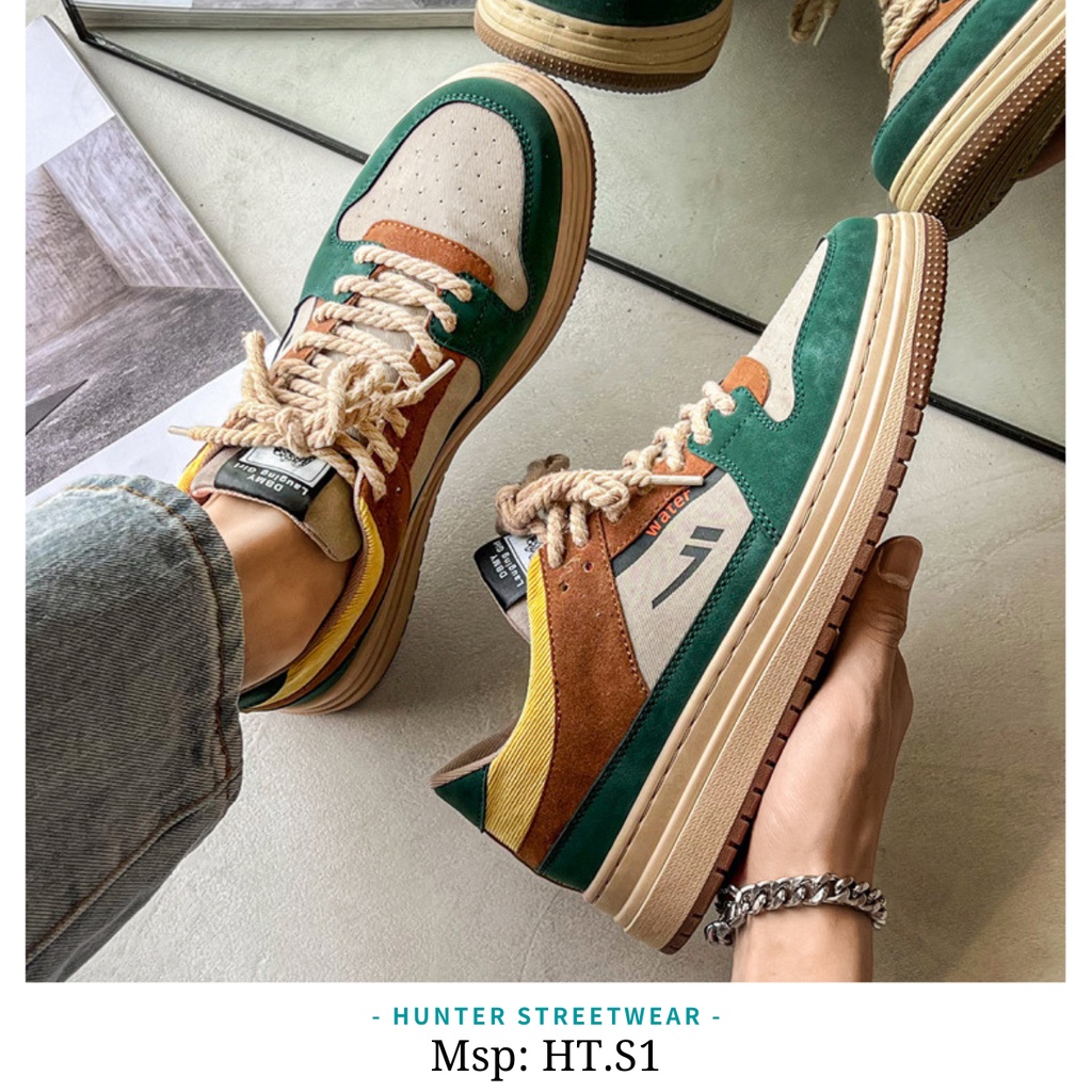 Sneakers NAM - SIZE 39-44 Thiết kế Dây Thừng độc đáo, đế êm, phối màu độc lạ HT.S1