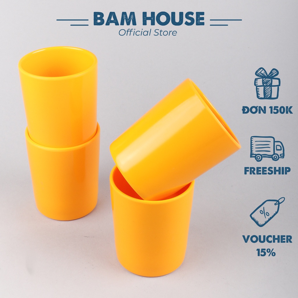 Ly chịu nhiệt Bam House siêu dễ thương nhựa cao cấp CVN01 – Màu ngẫu nhiên