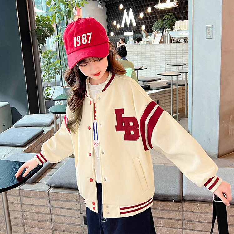 Áo Khoác Bóng Chày Phong Cách Phương Tây Thời Trang Mùa Thu 2022 Mới Cho Bé Gái