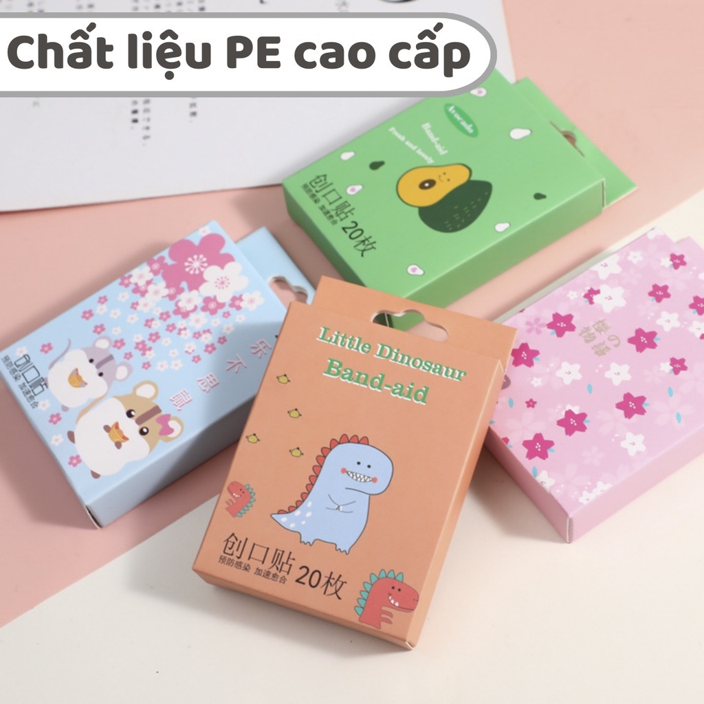 Hộp 20 băng dán vết thương cho bé