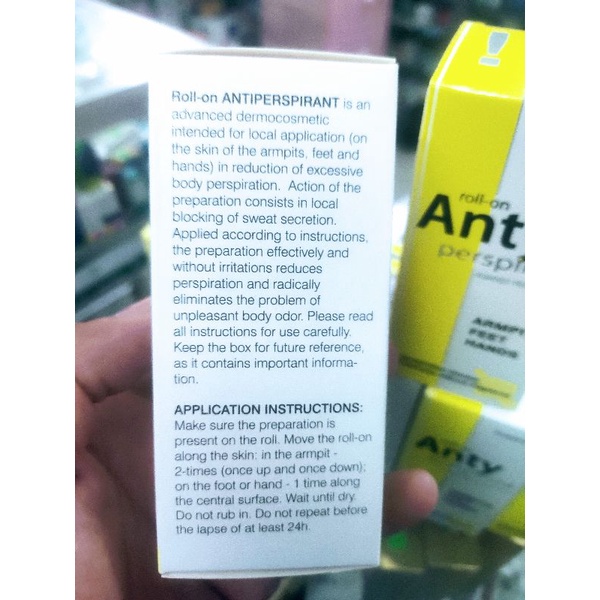 Lăn khử mùi Anty perspirant,không mùi,không gây ố vàng